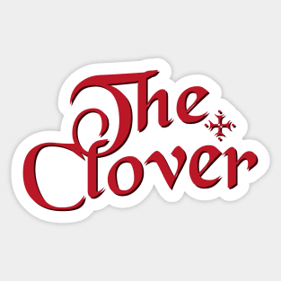 THE CLOVER BLACK CLOVER TYPEDESIGN Sticker